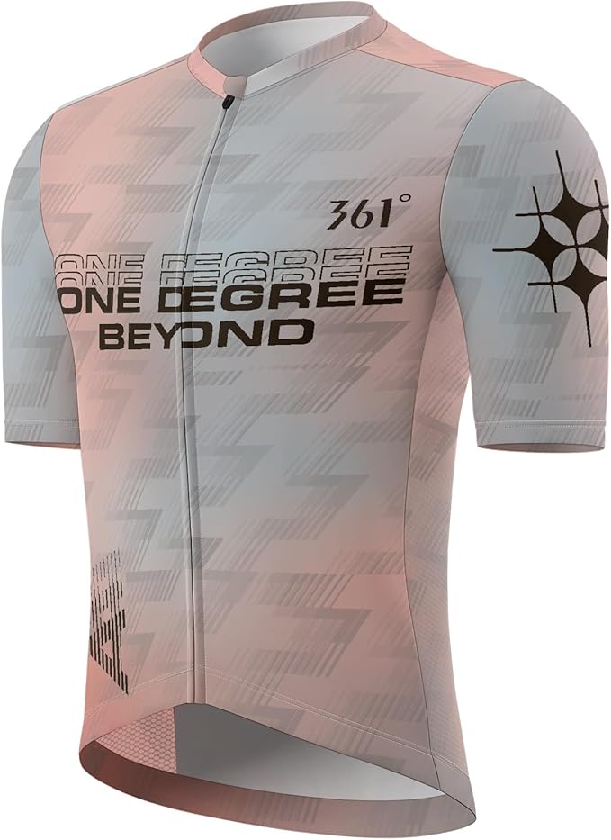 Men's Cycling Jersey Short Sleeve Breathable Quick Dry Bike Shirt Lightweight MTB Road Bicycle Jersey Full Zip 3 Rear Pockets