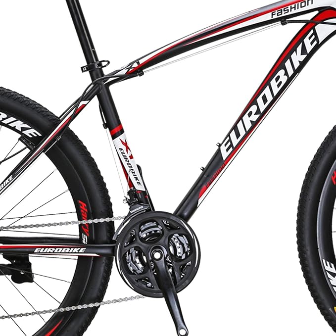 EUROBIKE Mountain Bike,21 Speed with Suspension Fork, 27.5 inch Hardtail Mountain Bike for Youth/Men Womens Bike Disc Brakes Bicycle for Adults…