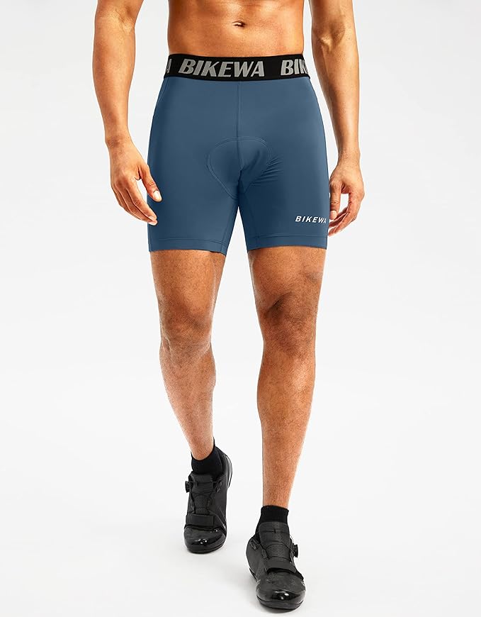 Men's 4D Padded Bike Shorts Cycling Underwear Biking Bicycle Padding Shorts for Men Side Pockets