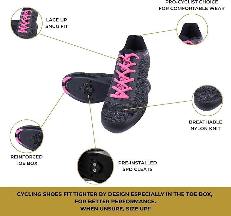 Tommaso Pista Elite SPD & Peloton Shoes for Women—Ready to Ride with Peloton Delta Cleat or SPD Cleats for Indoor Bikes—Explore Vareity Cycling Shoes & Bike Accessories