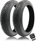 20, 24, 26 Inch Fat Bike Tires, 3.0/4.0 Width with Inner Tubes, Puncture Proof All Terrain Snow Sand Off Road, E-Bike Replacement for Mountain/Commuter/Beach Cruiser