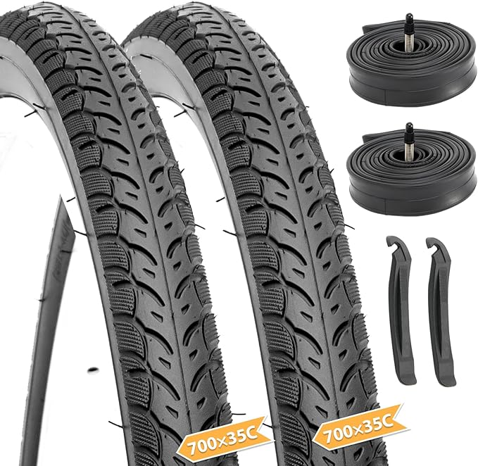 Hycline Road Bike Replacement Tire: 700x25C/700x28C/700Cx35C Folding High-Performance Wear-Resistant Bicycle Tires for City Commuter Road