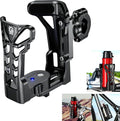 KEWIG Bicycle Water Bottle Holder for Bike & Motorcycle, Adjustable Bike Water Bottle Cages Fit for Diameter 2'' - 3'' Cup, Compatible for Handlebars or Tubes 20mm to 35mm in Diameter