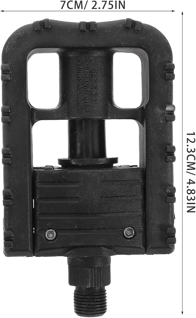 2pcs Mountain Bike Pedals Flat Nylon Lightweight High Grip Wide Platform with Sealed Bearings for Commuting and Off-Road Cycling