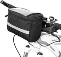 Lixada Bike Baskets Bag with Reflective Stripe Bicycle Handlebar Bag Bike Frame Bag Bicycle Bag Bike Front Tube Bag Bike Pannier Bag