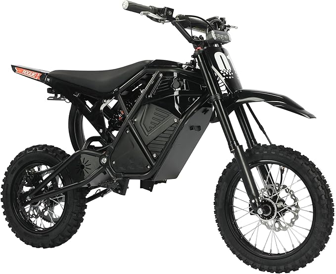 2000W Electric Dirt Bike for Teens & Adults - 37MPH Off-Road EBike, 48V 23AH Removable Battery E Bikes, 14"/12" Fat Tires Bicycle, Hydraulic Brakes Mountain Trail Motorcycle for Ages 13+