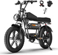 T73 Series Electric Bike for Adults,1000W/1500W/3000W Motor,30/33/37.5MPH 34-120 Miles,48V15.6/41.6 AH Electric Bikes,20 * 4 Fat Tire Ebike Hydraulic Brake Full Suspension Off-Road Riding