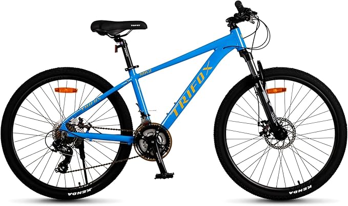 TRIFOX Aircraft-Grade Aluminum Alloy 26 Inch Mountain Bike with Shimano 21 Speed, Front Suspension Frok, Dual Disc Brakes, 15/17 Inch Frame for Men Women Boys and Girls