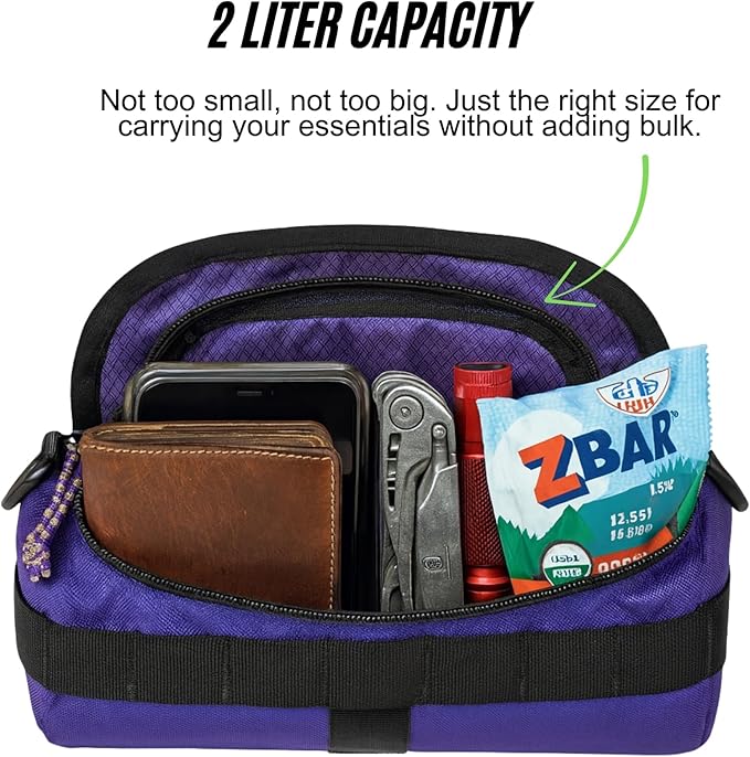 Handlebar Bag (Miami Nice) | 2 Liter Capacity | Spacious Bike Bag w/ 2 Extra Long Buckle Straps & 1 Hook-and-Loop Strap | Water Resistant Front Basket | Bike Accessories | Made in USA