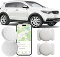 Mini GPS Tracker for Vehicles,Real Time GPS Car Tracker Work with Apple Find My(iOS Only),No Monthly Fee Anti-Theft Car Tracker with Magnetic Case-White,2PCS