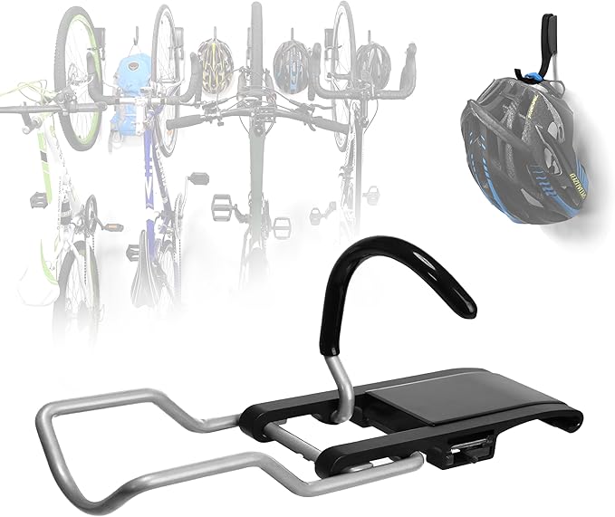 Heavy Duty Wall Mount Bicycle Holder/Hanger/Hook Bicycle Storage for Garage/House, Bike Accessories, Holds up to 110 lbs, 4 Pack