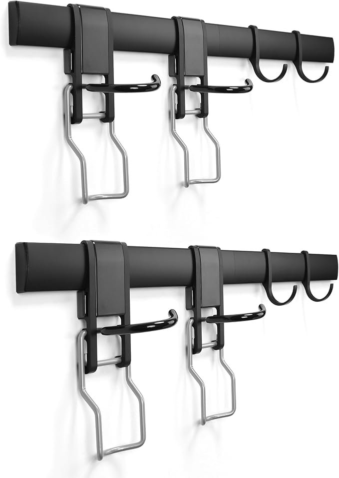 Adjustable Garage Bike Rack – Heavy-Duty Vertical Wall Mount Storage for 4 Bikes & 4 Helmets, Space-Saving Design, 1000 lbs Weight Capacity
