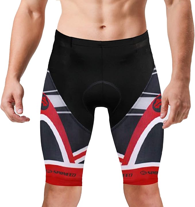 sponeed Men's Cycling Padded Shorts Men Bike Short Pants Cycle Spandex Tights Biking Wear