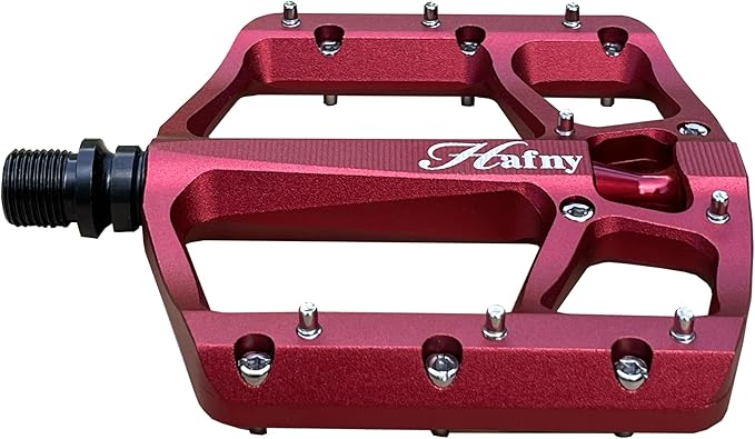 Hafny Aluminum Bike Pedals, CNC machined, Wide Sturdy Platform, HF-1400