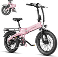 Jasion Electric Bike for Adults, 1000W Peak Motor Foldable Ebike, Aluminum 20'' Fat Tire Electric Bicycle Built-in 48V Removable Battery, EBS Commuter E Bikes up to 23 MPH & 45 Miles Max Range