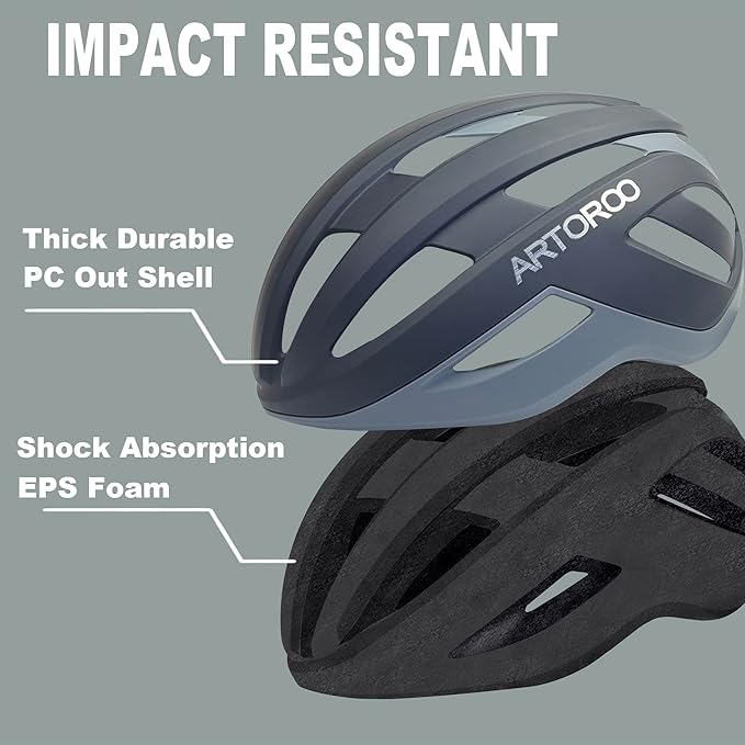 Bike Helmet for Adults-Removable Liners & Size Adjustable- Road Bicycle Helmets in Mountain, for Youth & Adult Men and Female