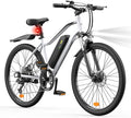 Electric Bike, 750W Peak Motor, 60+ Miles & 20MPH, 26'' Tires E-Bikes, Shock Absorber, Commuting Electric Bike for Adults