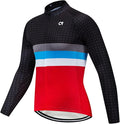 Coconut Ropamo CR Long Sleeve Cycling Jersey Mens, 3+1 Zipper Pockets Bicycle Tops Quick Dry Breathable Biking Shirt