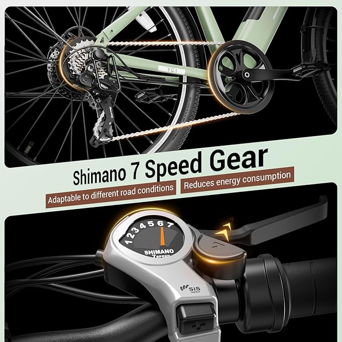 Electric Bikes for Adults, 26"/27.5" E Bikes for Adults with 1200W Peak Motor, 28 MPH, 50+ Miles Range Electric Bicycle, E Mountain Bike with 480WH Removable Battery, UL Certified