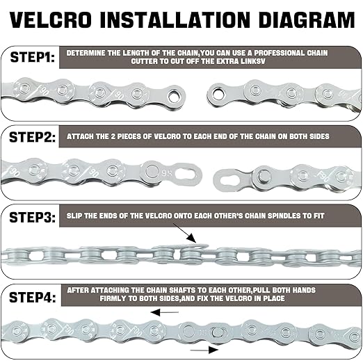 6/7/8/9/10/11/12 Speed Bike Chain – High-Strength, Durable & Smooth-Shifting for Road/Mountain Bikes (9-Speed)