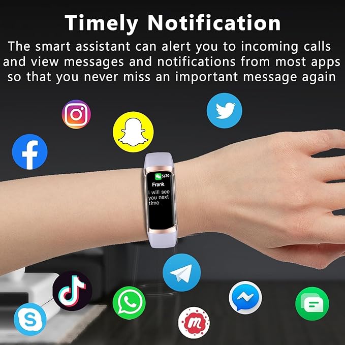Fitness Tracker with 24/7 Heart Rate Sleep Blood Oxygen Monitor,IP68 Waterproof Smart Watch,1.10''AMOLED Touch Color Screen,Step Counter Health Activity Trackers for Women Men (Purple)