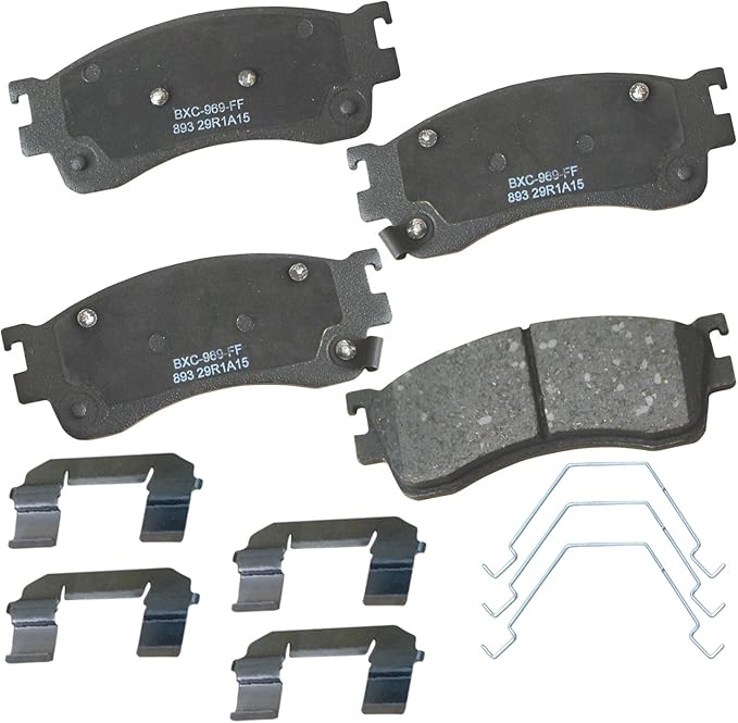 Bendix Premium SBC893 Ceramic Front Brake Pads for Mazda Protege 2003-2001, Protege5 2003-2002