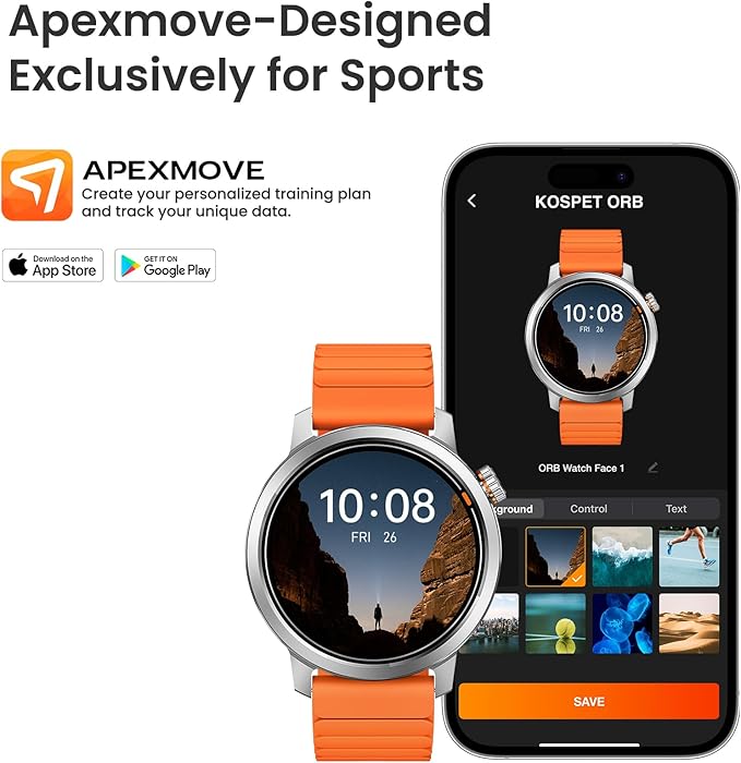 KOSPET Smart Watch for Women 1.43" AMOLED Smartwatch with 175+ Sport Modes, 25 Days Battery, IP68 Waterproof, 24/7 Heart Rate & Sleep Monitor, Bluetooth Call (Answer/Make)