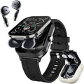 Denash Smart Watch with Earbuds, 2.01" HD Screen 2 in 1 Smartwatch with Bluetooth Earbuds, 100+ Sport Fitness Tracker, NFC, Pedometer, Sleep/Heart Rate/Monitor Compatible with iOS & Androd