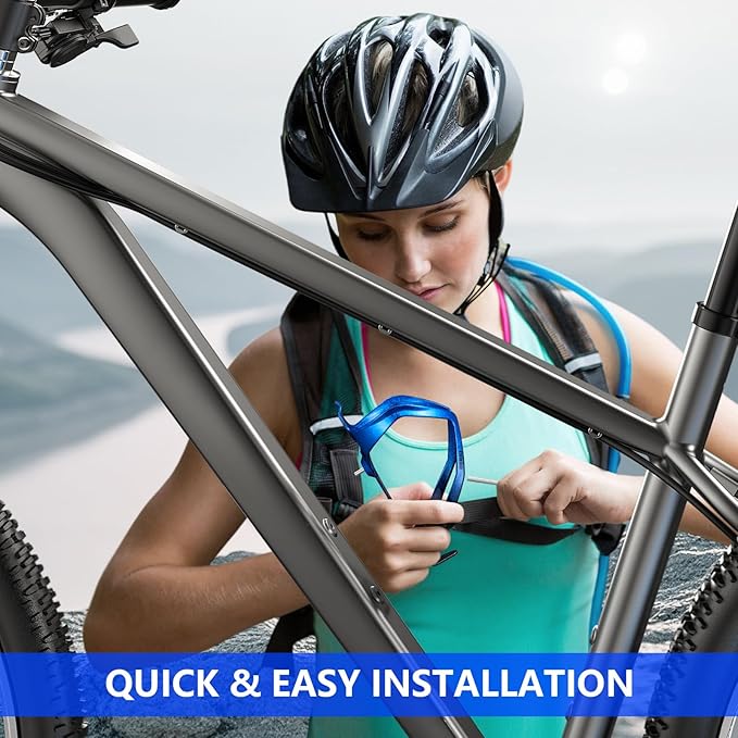 Bike Water Bottle Holder Bicycle Cage for Mountain Road MTB Gravel Adult Bikes Cycling Universal Carrier Rack 1 Pack Aluminum Alloy Ultralight Kettle Drink Accessories Blue