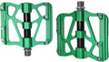 ThinkTop Mountain Bike Pedals MTB BMX Pedals Flats 9/16'' Sealed 3 Bearing Lightweight Aluminum Wider Platform Pedals for Road Bike Bicycle