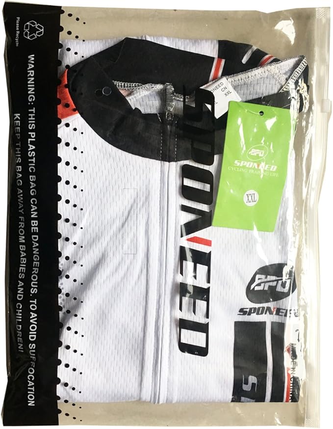 sponeed Men's Cycling Jerseys Tops Biking Shirts Short Sleeve Bike Clothing Full Zipper Bicycle Jacket with Pockets
