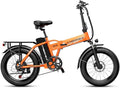 1000W Folding Electric Bike, 48V 20AH Large Removable Battery E Bike, 30+MPH, 80 Miles Max Range, 20" Fat Tire Electric Bike for Adults, Adult Electric Bicycles for Long