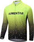 Men's Cycling Bike Jersey Long Sleeve - Moisture Wicking, Breathable, Quick Dry Biking Shirt Full Zipper