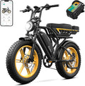 TST Electric Bike for Adults 1500W Peak 20" Fat Tire All-Terrain E-Bike 60/130 Miles 28 MPH Electric Dirt Bike - 48V 15/30 AH Battery Tested to UL 2849 Powered Electric Bicycle