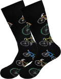 Real Sic Fun Socks for Men and Women - Cozy Cotton Dress Socks with Colorful Designs - Cool, Casual, Wacky Patterned