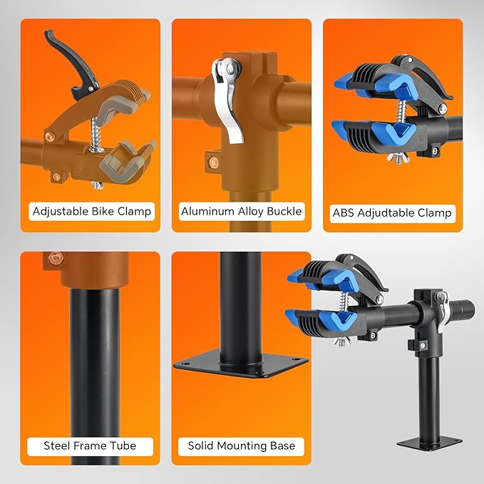 Bike Repair Stand | Bench Mount Bike Work Stand Bicycle Maintenance Rack Workstand for Road & Mountain Bikes – Adjustable Bicycles Maintenance Rack Bike Clamp for Home Repair