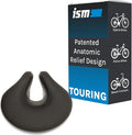 ISM Comfort Series Noseless Bike Saddle for Upright Riders - Anatomic Relief Bicycle Saddle for Hybrid, Police, Commuter Bikes, and Beach Cruisers - Wide and Thick Comfortable Bike Seat for Men/Women