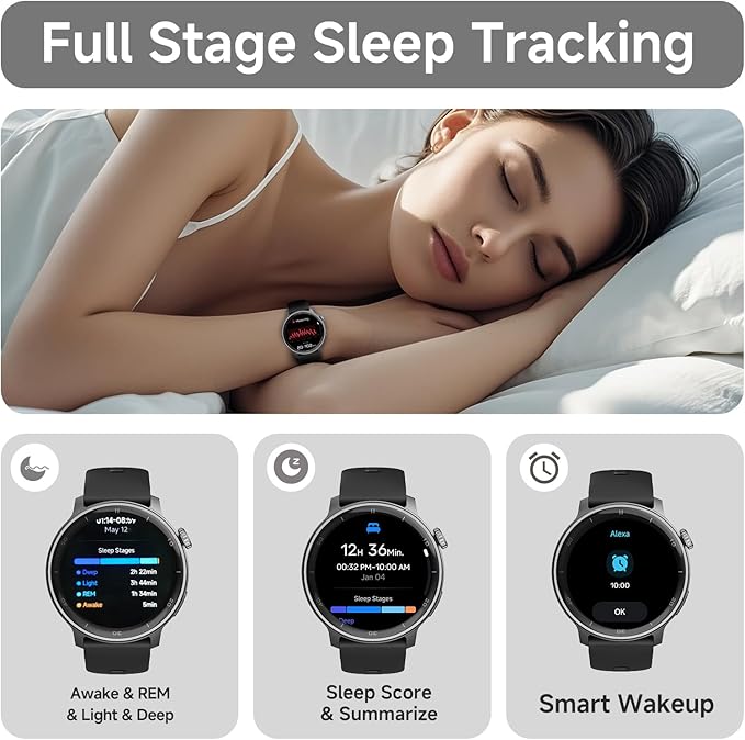 R5G Plus Smartwatch with GPS, Bluetooth Calling, 3ATM Waterproof Build, Custom Watch Faces, 110+ Sports Modes, All-Day Health Tracking, Sleep Insights, Compass, Barometer & Seamless Fitness Support