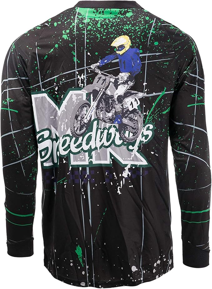 PSPORT Men's Motocross Jersey Long Sleeve Motocross Shirt Men Mountain Dirt Bike Jersey Downhill Riding Racing Clothing Tops