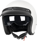 3/4 Open Face Retro Motorcycle Helmet Vintage Helmet for Motorbike Casco, Moped, Cruiser, Bobber, and Chopper - DOT Approved