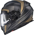 ScorpionEXO Ryzer Full Face Motorcycle Helmet with Pinlock Ready Shield with Integrated Speaker Pockets DOT ECE Approved Evolution (Gold - Large)
