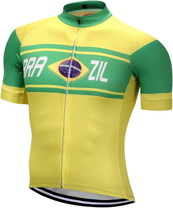 Cycling Jerseys Men Bicycle Short Sleeve Summer Shirt Bike Biking Tops Riding Clothing Flag