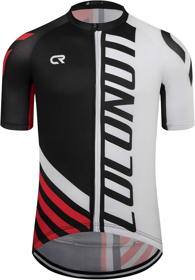 Coconut Ropamo CR Mens Cycling Jersey Short Sleeve Road Bike Shirt with 3+1 Zipper Pockets Breathable Quick Dry
