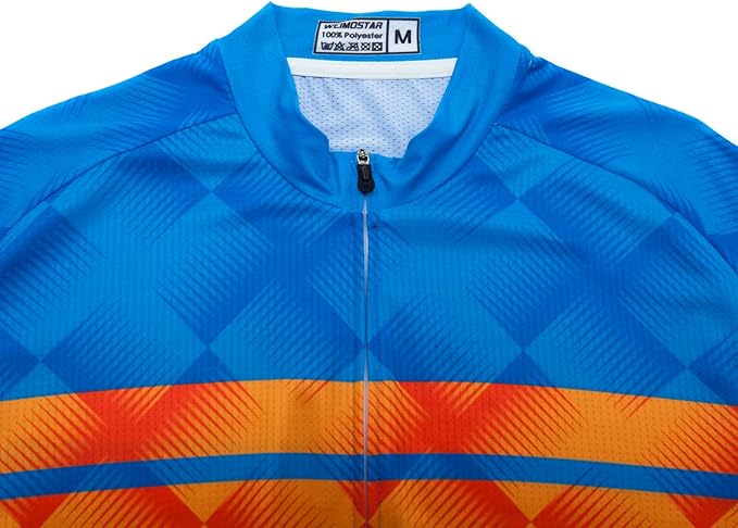 Men's Cycling Jersey Short Sleeve Bike Shirts Bicycle Jacket with Pockets