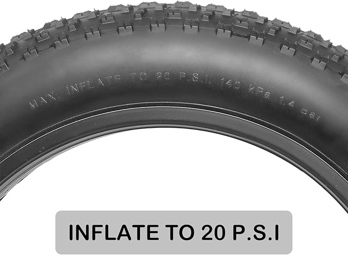 MOHEGIA Fat Bike Tire: 20x4.0/26x4.0 Inch Fat Tire,High-Performance and All-Terrain Folding Replacement MTB Bicycle Tire with Street or Trail Riding