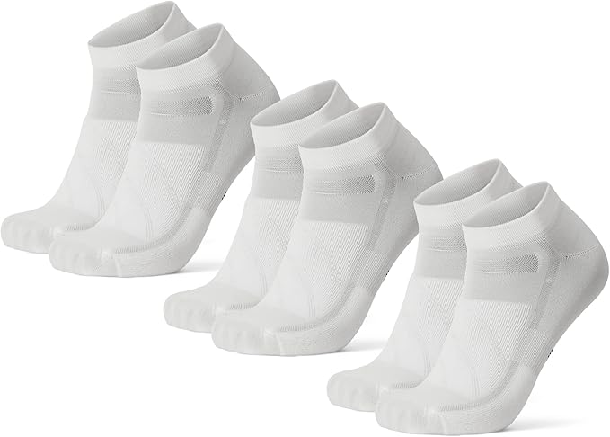 DANISH ENDURANCE Cycling Socks, Ankle Length, Breathable, Cushioned, Biking Socks for Men & Women, 3 Pack