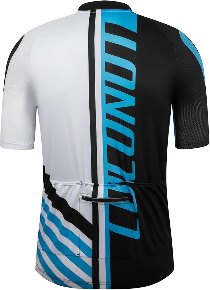 Coconut Ropamo CR Mens Cycling Jersey Short Sleeve Road Bike Shirt with 3+1 Zipper Pockets Breathable Quick Dry