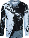 Men's Mountain Bike Jersey Long Sleeve Off-Road Clothing Downhill&Motocross Shirts Breathable/Moisture-Wicking Tops