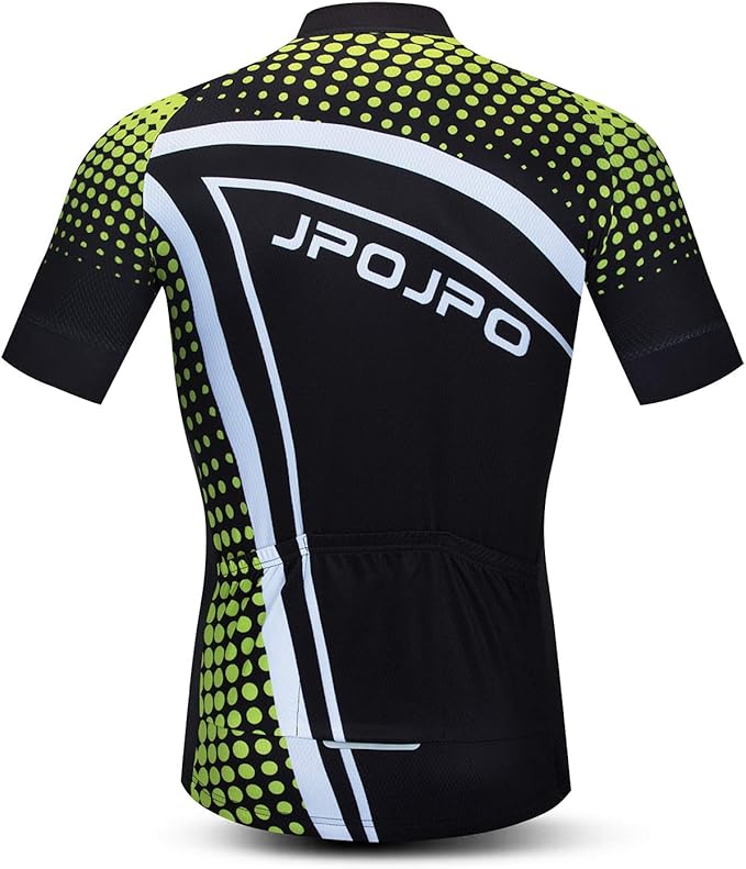 JPOJPO Men's Cycling Jersey Bike Shirt Short Sleeve MTB Summer Clothing Bicycle Tops Jacket S-3XL