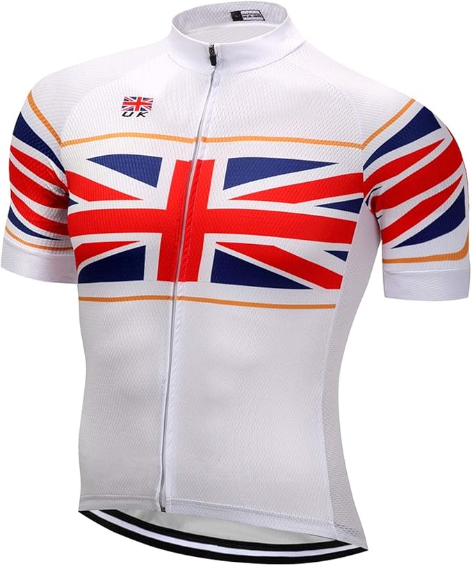 Cycling Jerseys Men Bicycle Short Sleeve Summer Shirt Bike Biking Tops Riding Clothing Flag